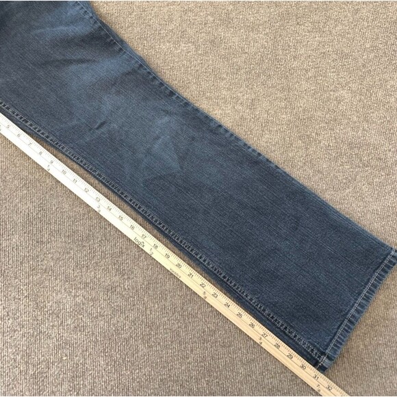 Harley Davidson Bootcut Jeans Womens 14 Mid Rise Faded Black Comfort Denim - Picture 6 of 7